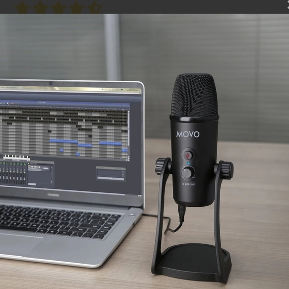 OVO UM700 USB Microphone - Black and Teal - Picture 12 of 12